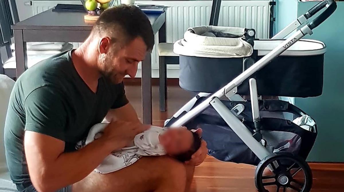 Adam Kromer pozirao sa sinom pa pokazao kako izgleda njegov i Gogin novi stan