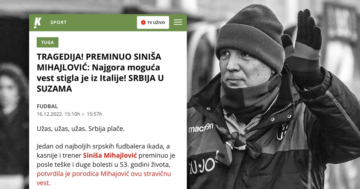Srpski mediji: Najgora moguća vijest iz Italije, Srbija u suzama