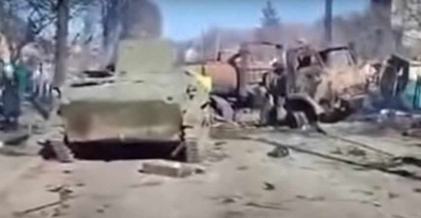 Pogledajte što je ostalo od ruskog konvoja tenkova koji je krenuo na Kijev