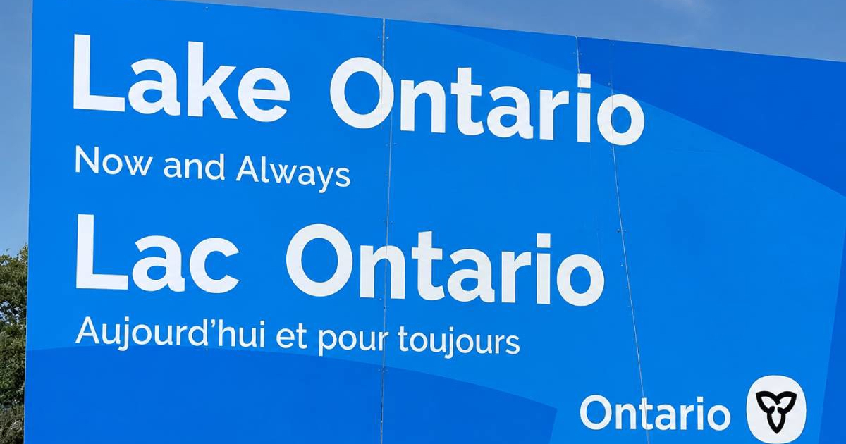 Novi natpis je kanadski odgovor Trumpu: "Jezero Ontario. Sada i zauvijek"