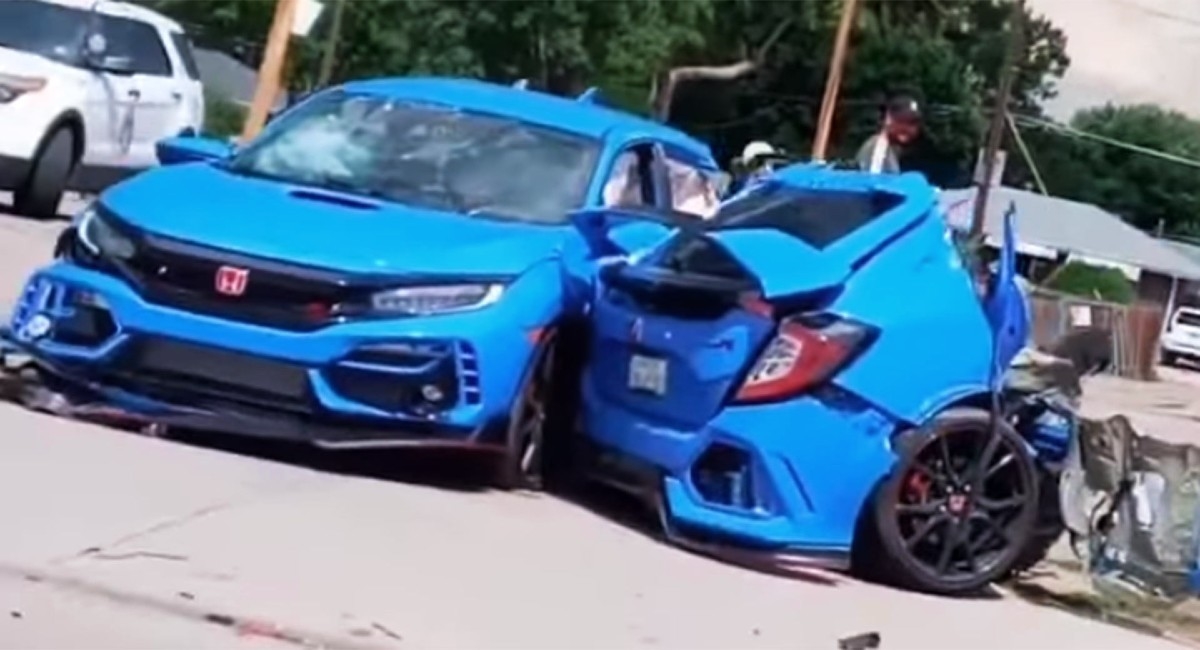 VIDEO Sportska Honda Civic se raspolovila u nesreći, čudo da nema poginulih