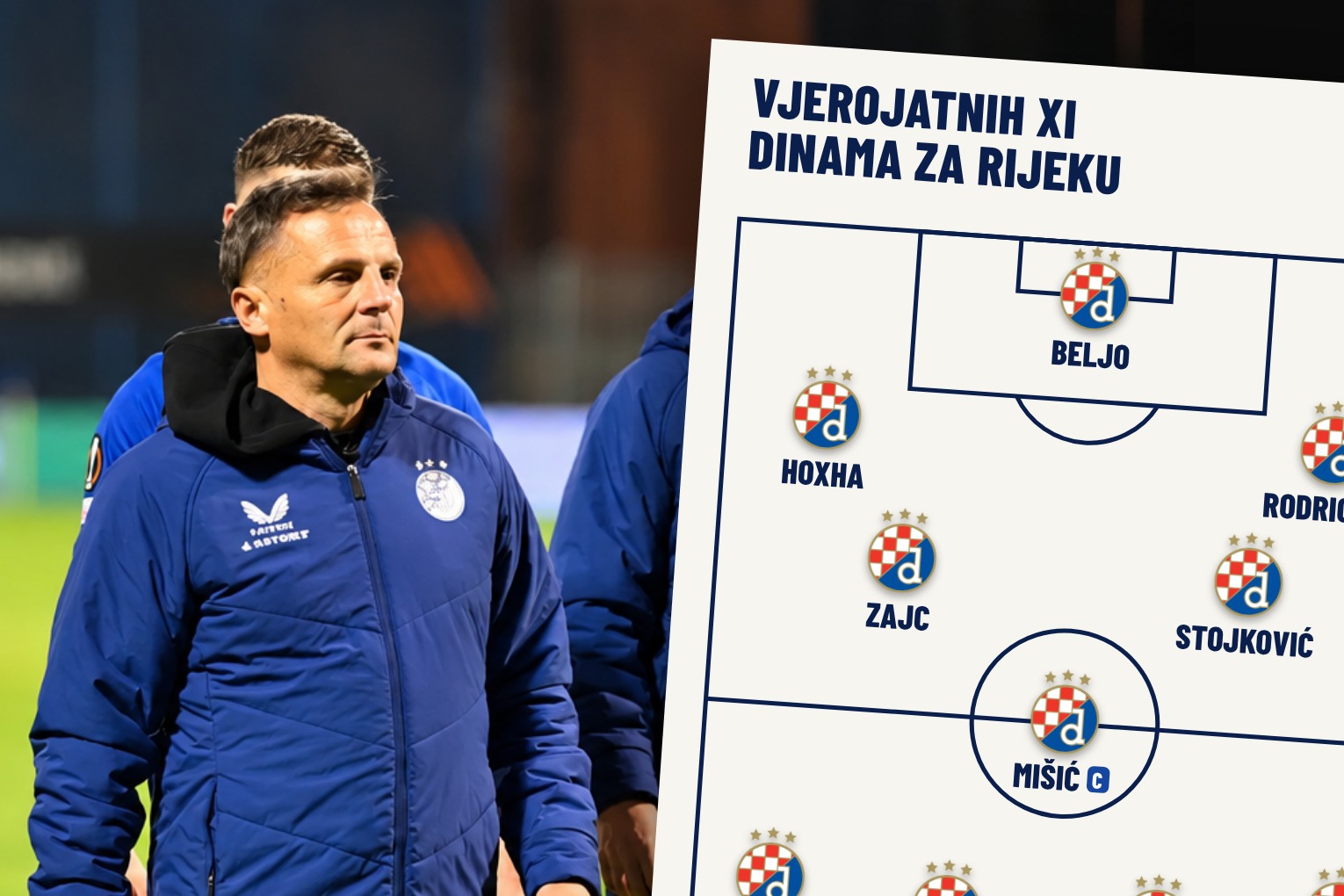 Ovo je vjerojatni sastav Dinama za Rijeku