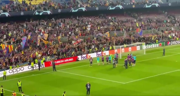 Navijači zvali igrače Barcelone da se vrate iz svlačionice nakon debakla
