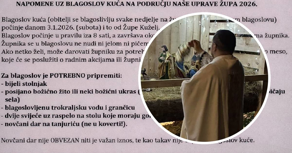 Šire se pravila popa iz Gorskog kotara za blagoslov: "Novac na tanjuriću, psi vezani"
