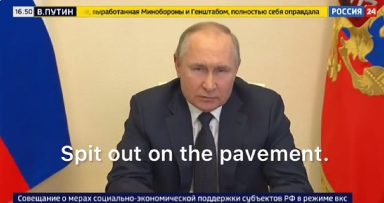 VIDEO Putin: Rusi će gamad i izdajnike ispljunuti na pločnik poput muhe