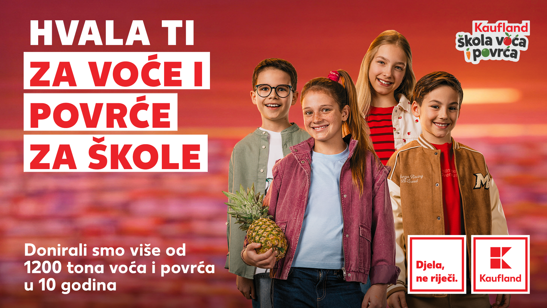Besplatno voće i povrće iz Kauflanda dobivaju ove škole