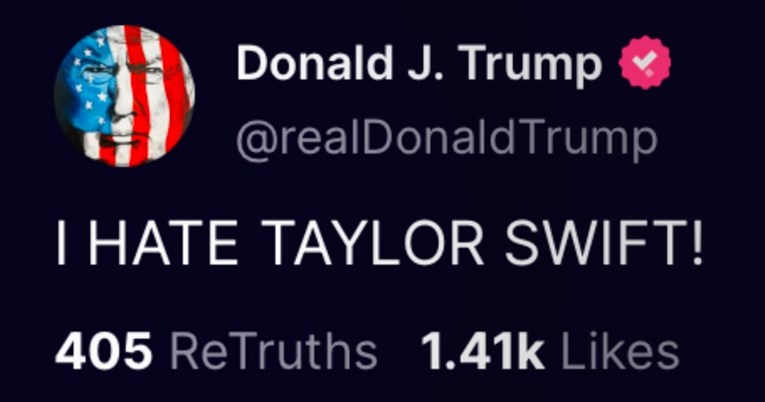 Trump: Mrzim Taylor Swift