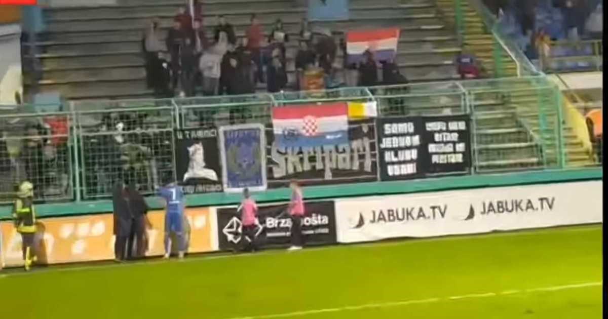 Utakmica u Širokom Brijegu prekinuta zbog slike Slobodana Praljka