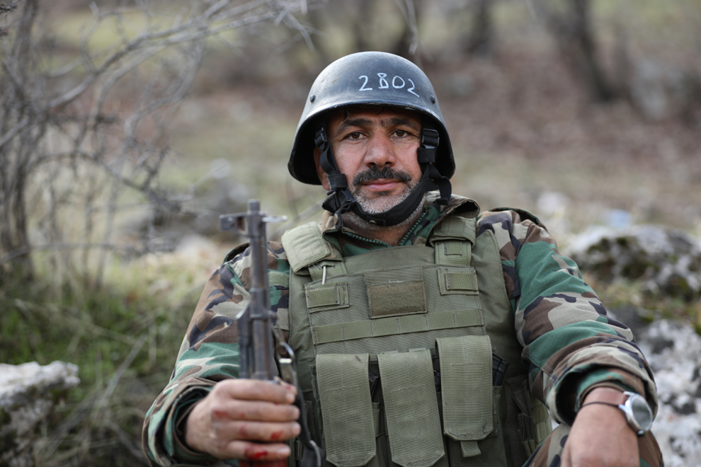 Kurdski pešmerga na vojnim vježbama na tursko-iračkoj granici 2025. godine