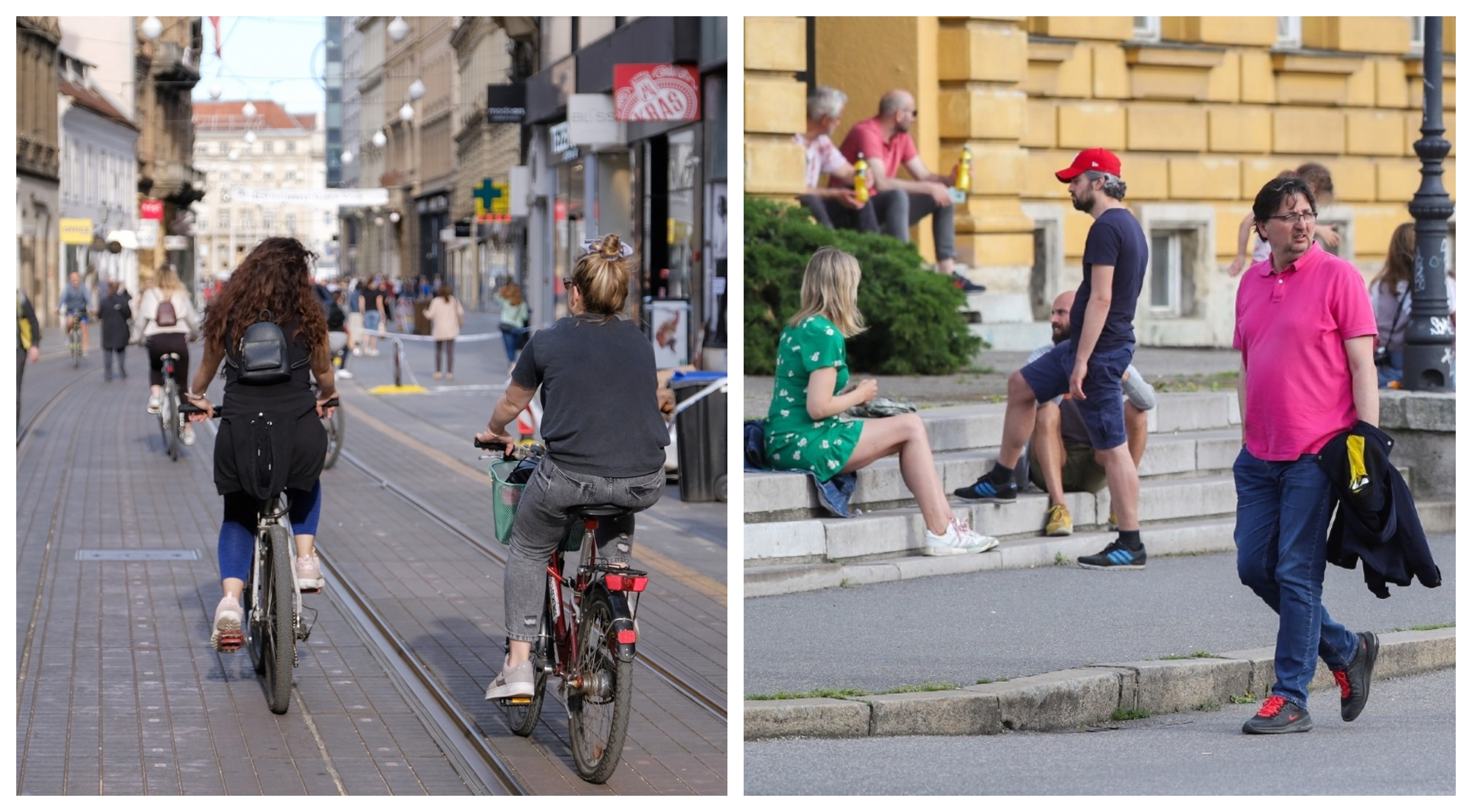 Nema gužvi na terasama kafića, ali ima na klupama: Pogledajte fotke iz centra Zagreba