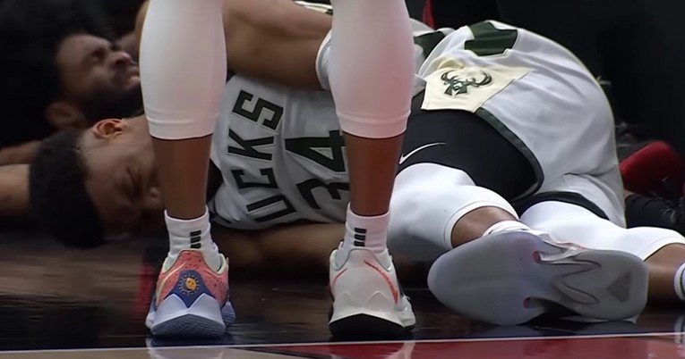 VIDEO Ozljeda Antetokounmpa, odmah je otišao u svlačionicu
