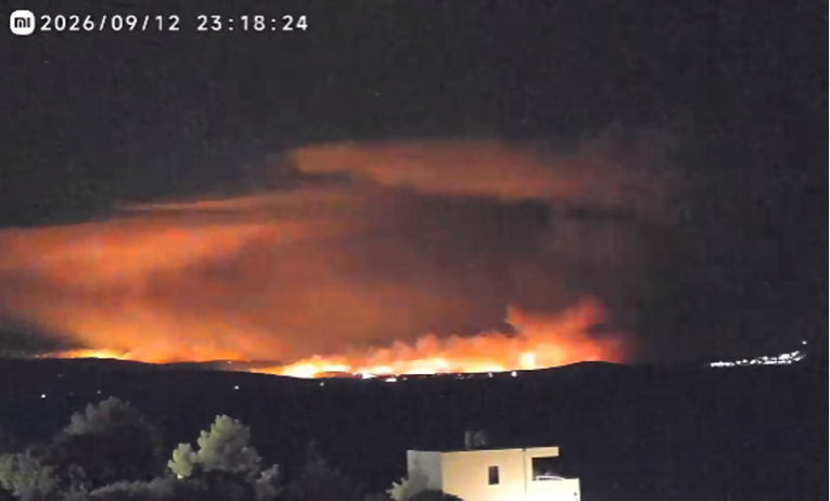 VIDEO Timelapse pokazuje koliko se vatra približila Milni