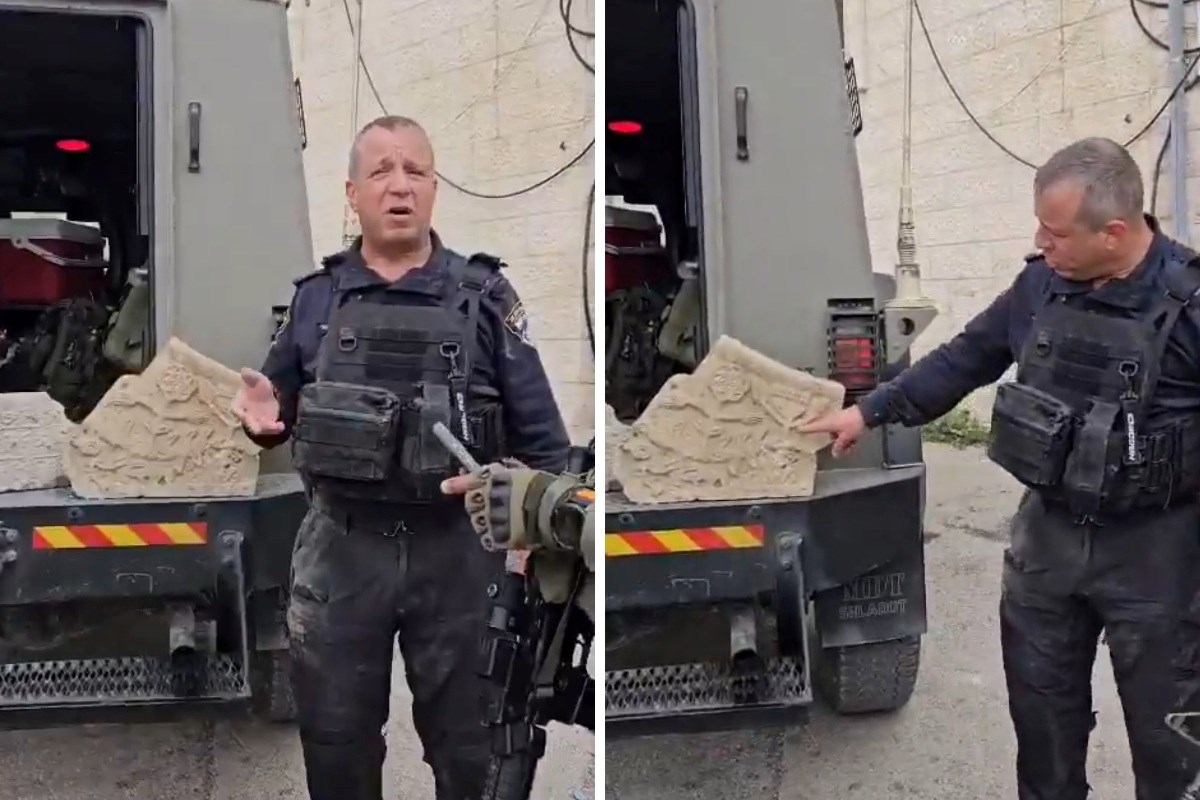 Zapovjednik policije s izraelskim vojnicima ušao u palestinsko selo, uzeo drevni kamen