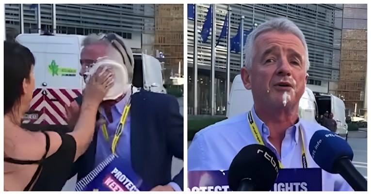 VIDEO Aktivistice bacile tortu u lice šefu Ryanaira, njegov odgovor je hit 