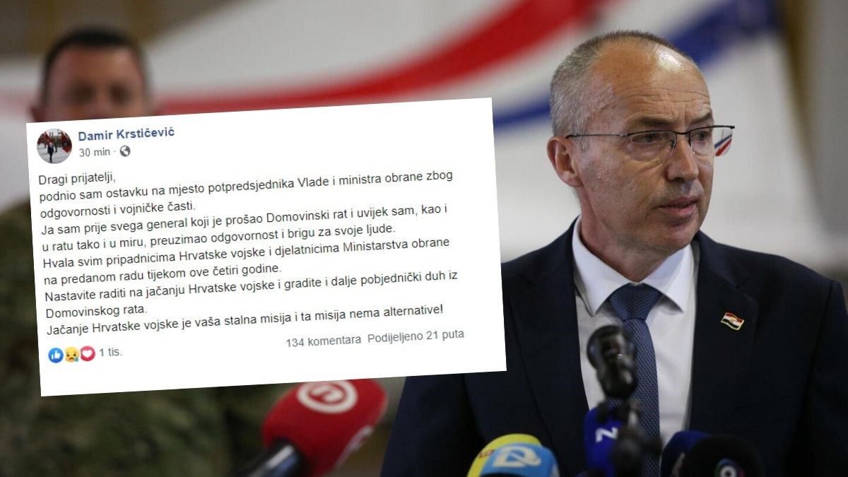 Oglasio se Krstičević, na Facebooku napisao zašto je dao ostavku