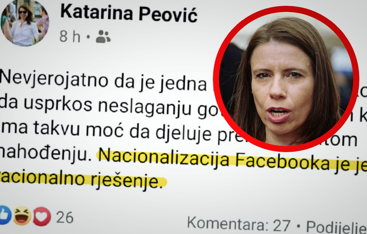 Peović: Nacionalizacija Facebooka je jedino racionalno rješenje