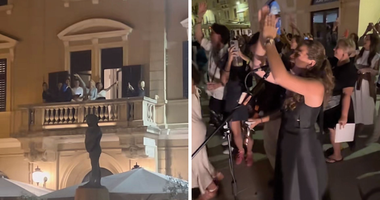 Fanovi zapjevali Breni pod prozorom nakon nastupa u Rovinju. Ona im se pridružila