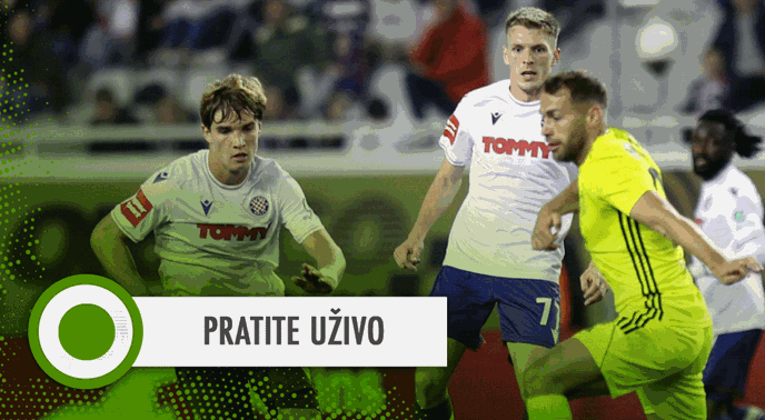 UŽIVO HAJDUK - RUDEŠ 3:1 Fantastičan gol Krovinovića u ludoj utakmici na Poljudu