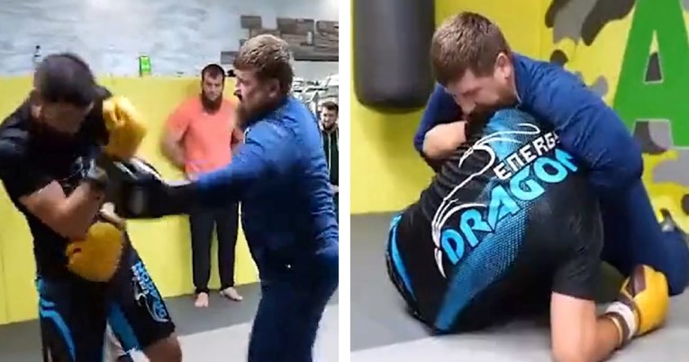 Pogledajte kako velika UFC-ova zvijezda dopušta čečenskom vođi da je tuče i guši