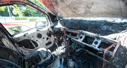 Ukrao auto s parkinga u Zagrebu pa ga ostavio na livadi i zapalio