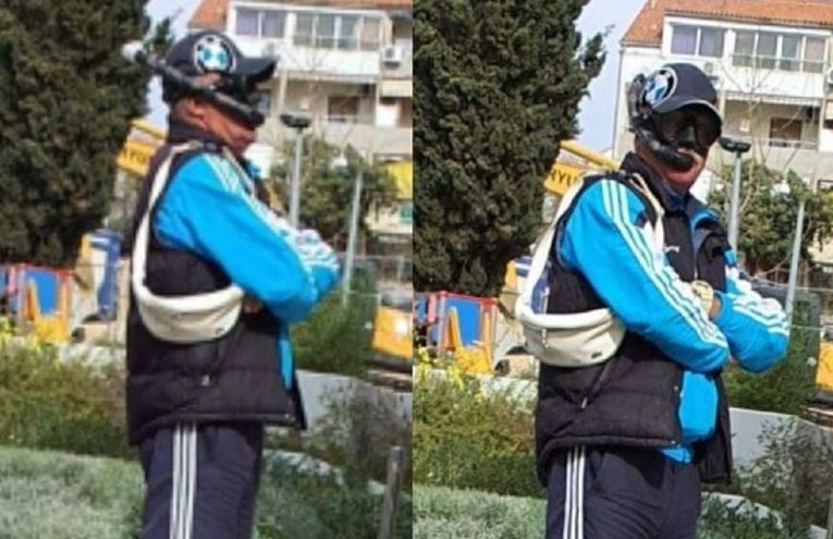 Fotka tipa ispred dućana u Splitu postala hit zbog onoga što nosi na glavi