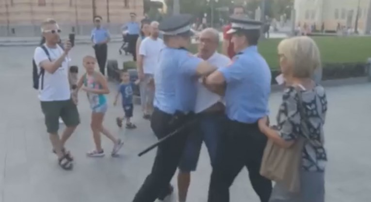 VIDEO Policajci u Banjoj Luci brutalno priveli starijeg čovjeka