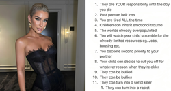 Manekenka objavila 118 razloga zašto ne želi imati djecu i - posvađala internet