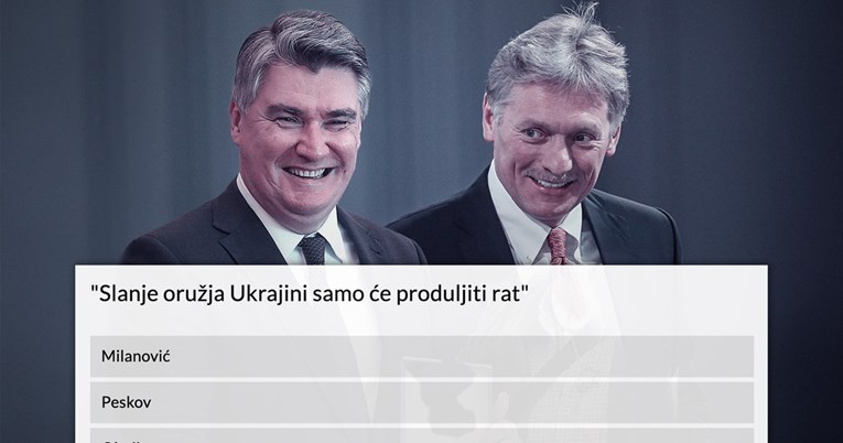 KVIZ Tko je to rekao, Milanović ili Putinov glasnogovornik?