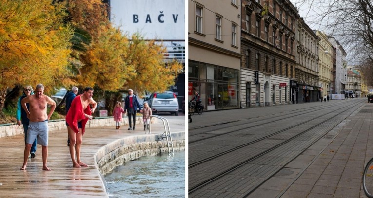 FOTO Pogledajte kako Split i Zagreb izgledaju prvog dana 2024. godine