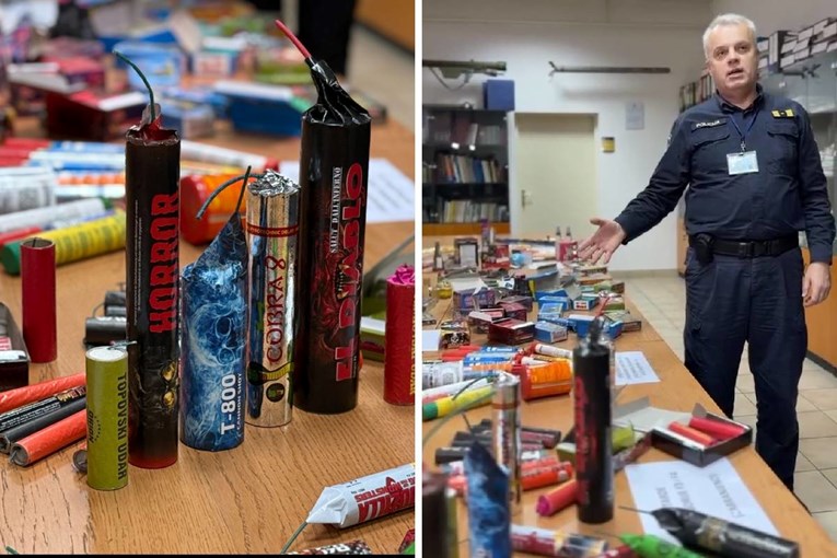 Policija pokazala petardu veličine boce od pola litre. Ima eksploziva kao ručna bomba