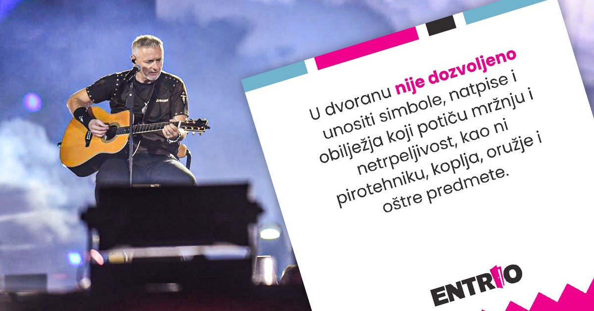 Entrio uoči Thompsona u Osijeku: Ne smiju se unositi simboli koji potiču mržnju