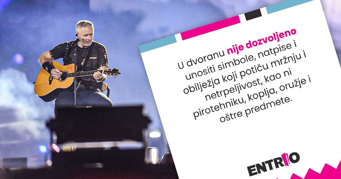 Entrio uoči Thompsona u Osijeku: Ne smiju se unositi simboli koji potiču mržnju