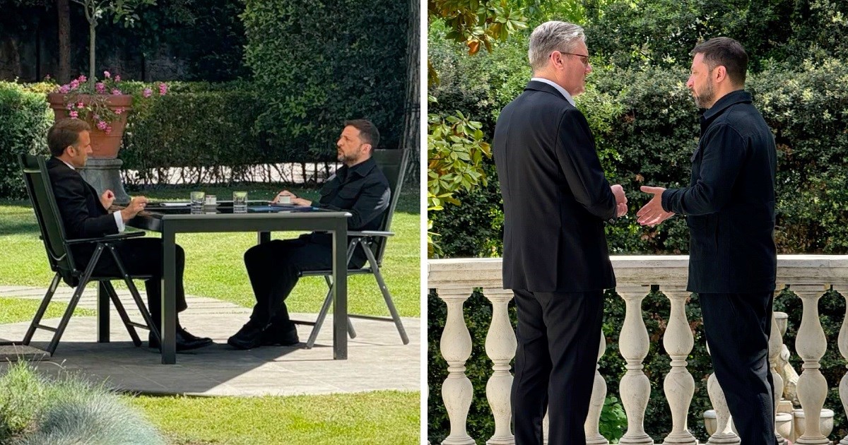 FOTO Zelenski se nakon susreta s Trumpom sastao s Macronom i Starmerom
