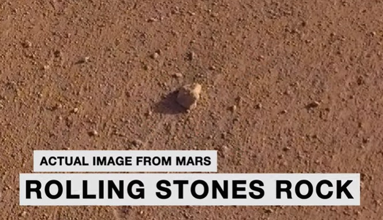 NASA nazvala kamen na Marsu po Rolling Stonesima