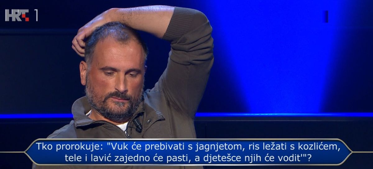 Odustao na pitanju za 250 tisuća kuna na koje je znao odgovor, biste li ga vi znali?