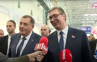 VIDEO Snimljeni Dodik i Vučić nakon incidenta s novinarkom: Vidi ti one krave iz N1