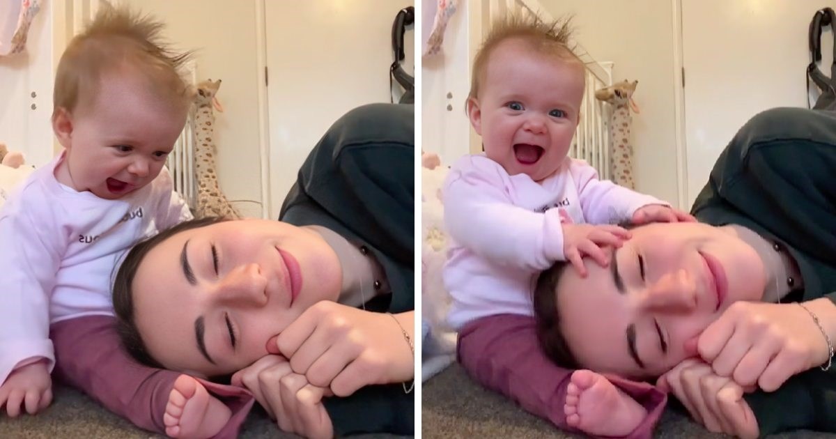 Mama se naslonila na kćer da vidi kako će reagirati. Evo što je djevojčica učinila