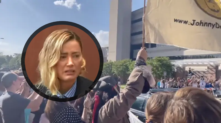 Osvanule snimke koje pokazuju što viče gomila kad Amber Heard napušta sudnicu