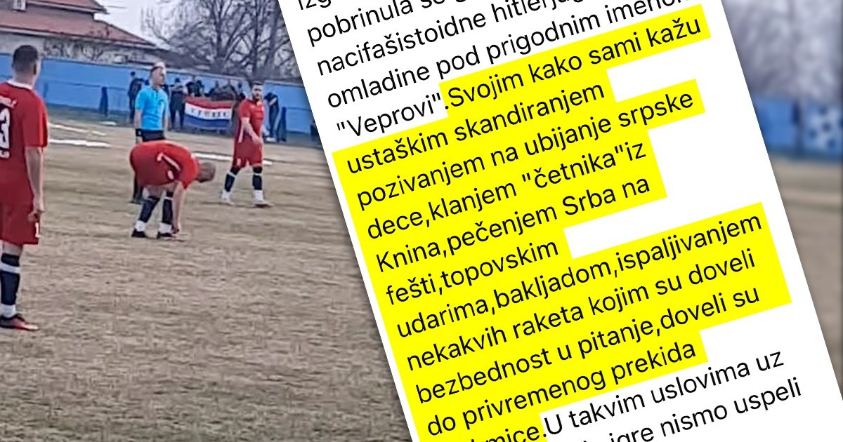 VIDEO Navijači na utakmici kod Vinkovaca pjevali gostima: Večeras se Srbin peče...