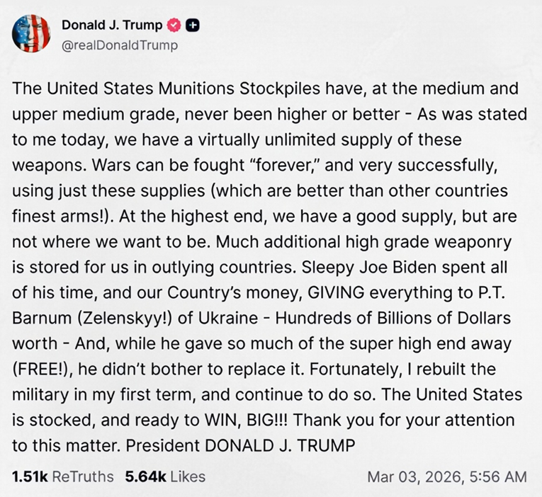 Trump prozvao Zelenskog prevarantom pa priznao probleme s dijelom streljiva