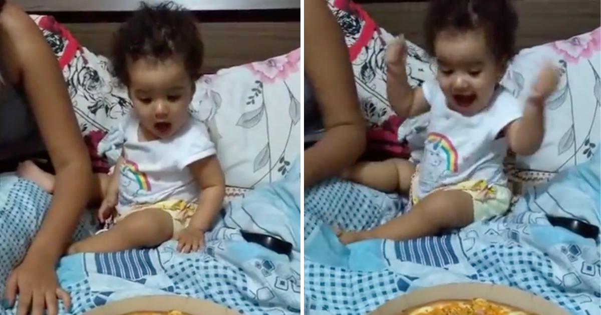 Ako obožavate pizzu, potpuno ćete razumjeti reakciju ove bebe kad ju je ugledala