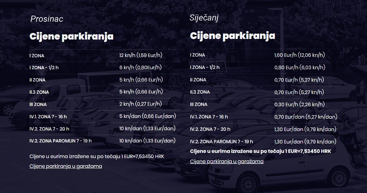 FOTO Ovo su cijene parkinga u Zagrebu prije mjesec dana i danas