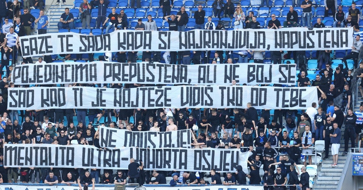 Pogledajte poruku koju je Kohorta podigla na utakmici s Hajdukom