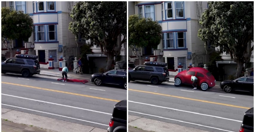Tip snimio urnebesni video "kako sačuvati parkirno mjesto", objava je hit