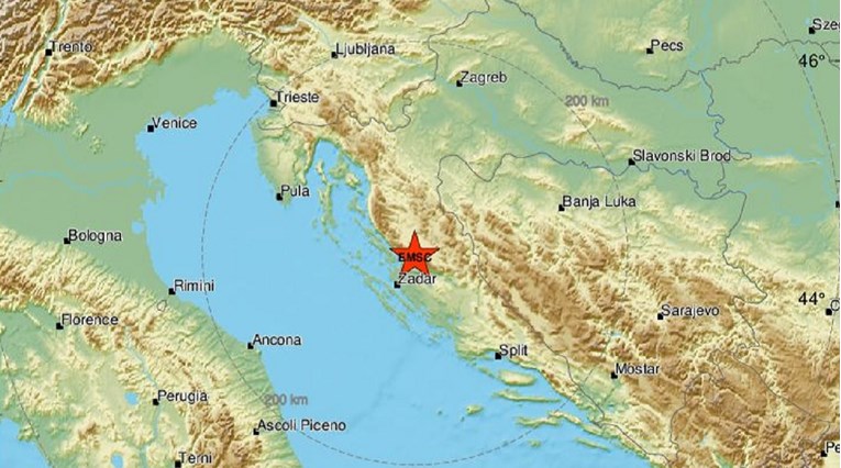 Potres kod Zadra magnitude 4.7, osjetio se u cijeloj Dalmaciji, Zagrebu i BiH