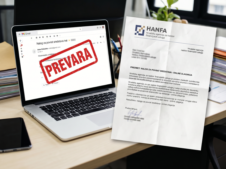 Hanfa upozorava: Širi se prevara, šalju lažne dopise u naše ime