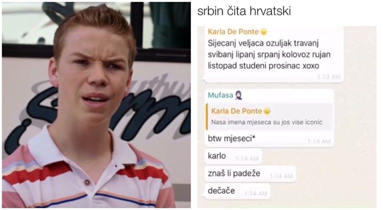Srbin čitao nazive mjeseci na hrvatskom jeziku, WhatsApp snimka postala viralni hit