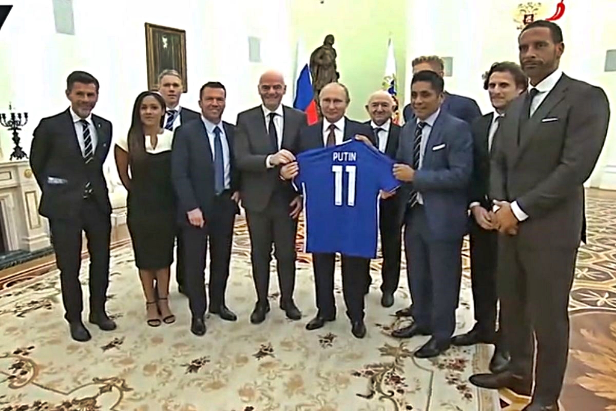 VIDEO Putin se družio s nogometnim legendama, među njima bio i Boban
