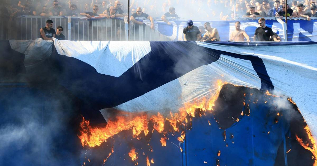 FOTO Kako je Torcida zapalila transparent Boysa? Imali su ljude na tajnom zadatku