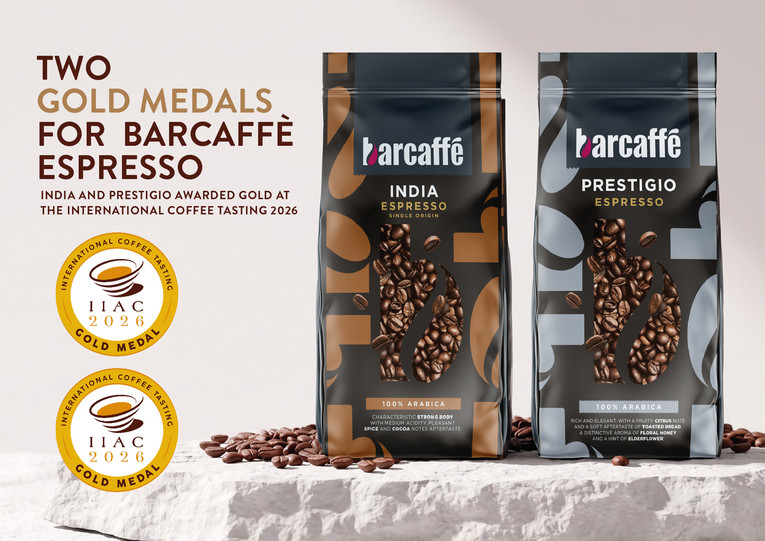 Dva zlata za Barcaffè Espresso: Nagrađeni India i Prestigio